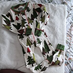 Lazy One Forest Print Kids Footie